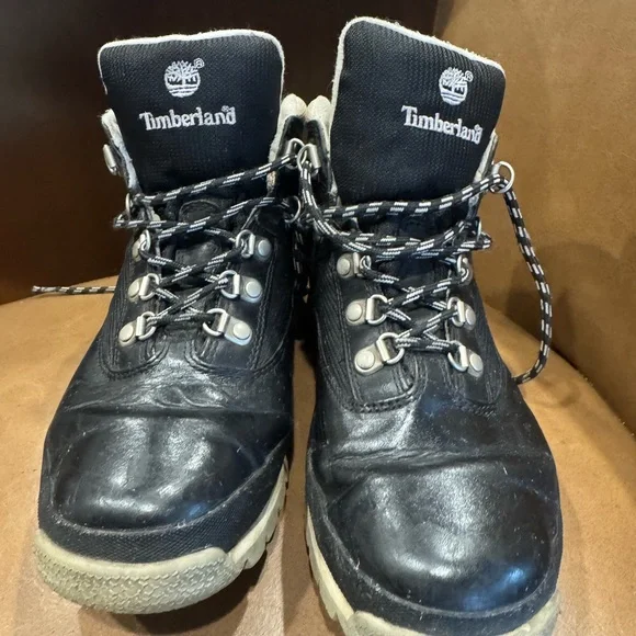 Timberland Black and Tan Euro Hiker Boots women’s boots 6M - Picture 3 of 11